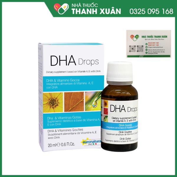 Euronatural DHA Drops - Bổ sung DHA, Vitamin A, Vitamin E cho cơ thể